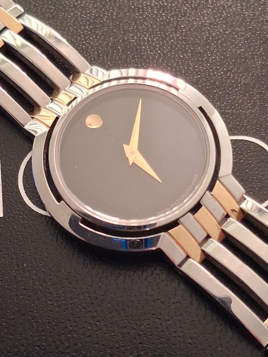 Movado Accessories - Movado Watch Two-Tone Dress Watch - Black Dial $1295